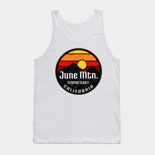 Skiing June Mountain California Ski Snowboarding Tank Top